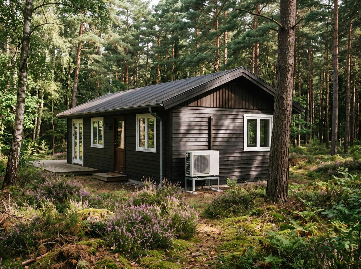 Luft til luft varmepumpe monteret på hus — Tune, Roskilde-egnen